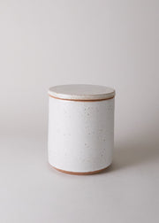 Small Canister in Flecked Ivory - Victoria Morris